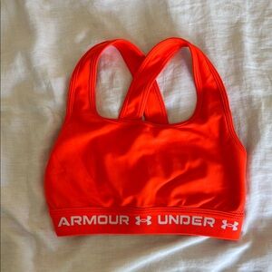 Under Armour Orange Compression Sports Bra